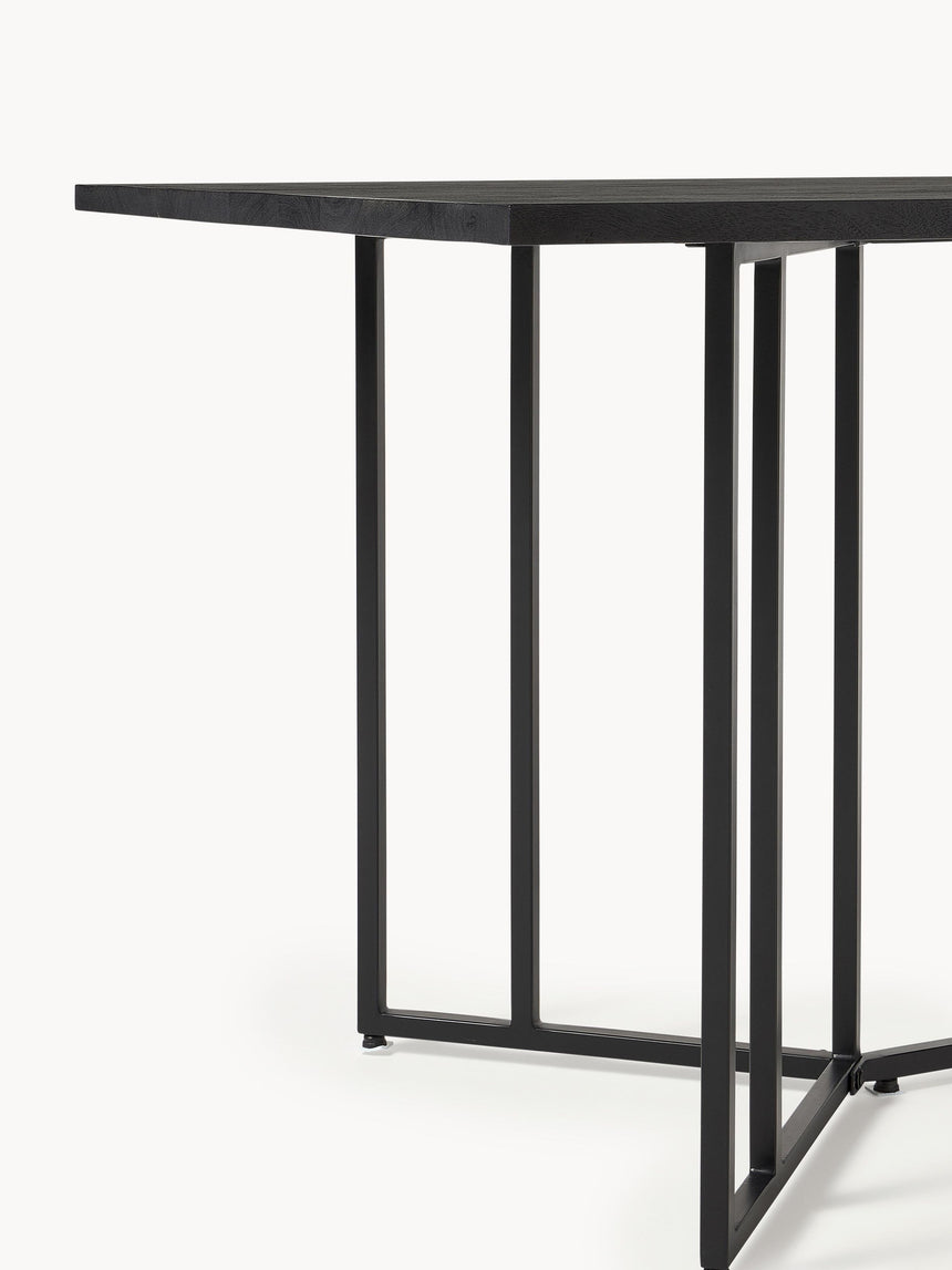 Elit Ahşap Yemek Masası Siyah