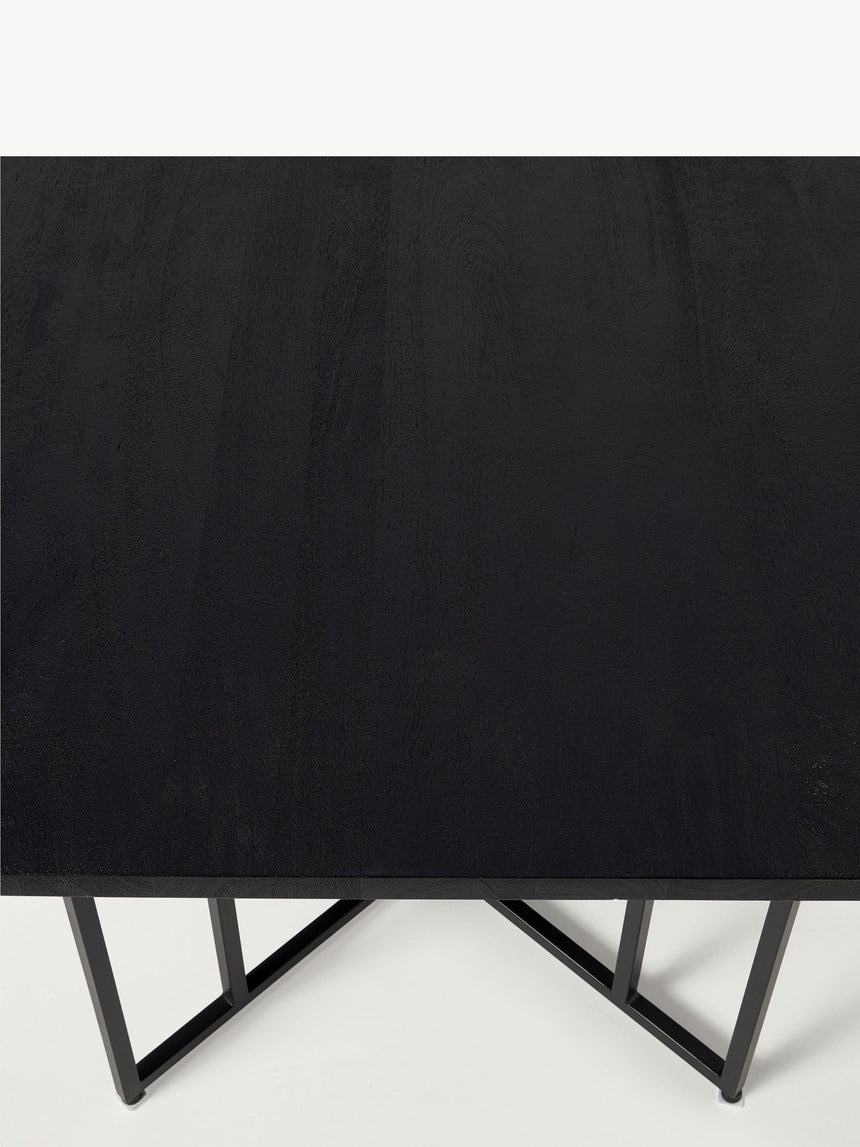Elit Ahşap Yemek Masası Siyah