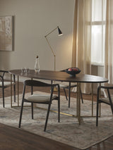 Elit Oval Ahşap Yemek Masası Ceviz