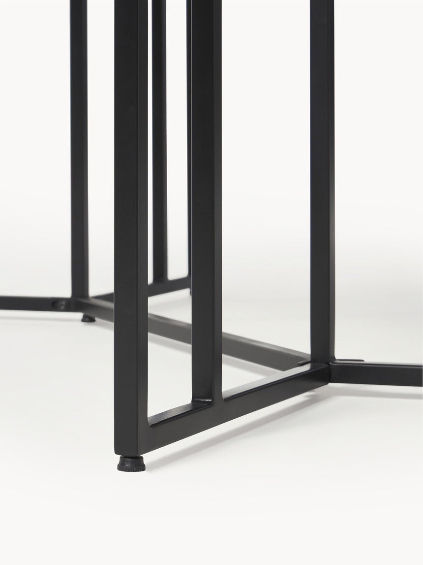 Elit Oval Ahşap Yemek Masası Siyah