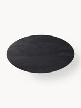 Elit Oval Ahşap Yemek Masası Siyah
