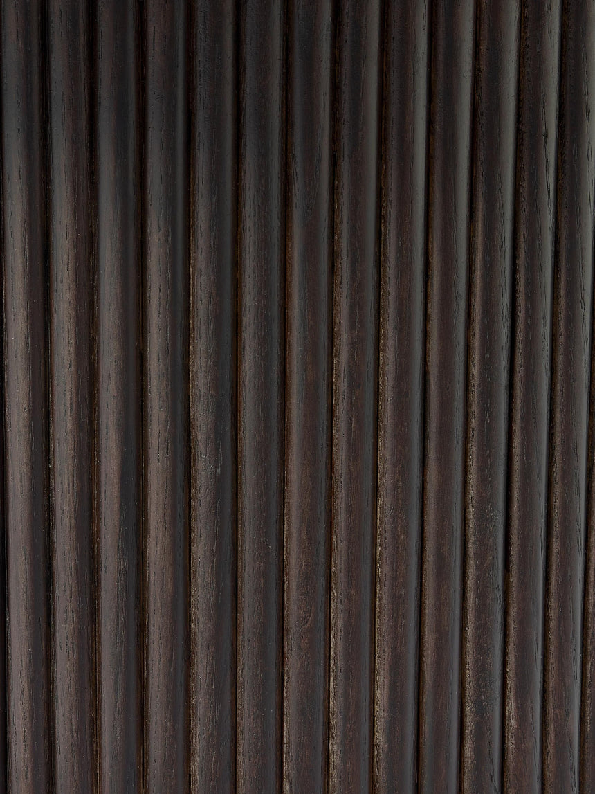 Elmas Ahşap Yuvarlak Orta Sehpa Koyu Ceviz