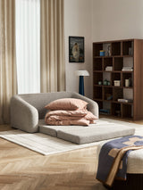 Fara Yataklı İkili Koltuk Bej Benekli Bukle