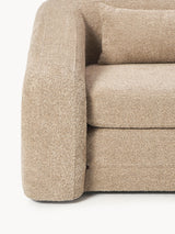 Fara Yataklı İkili Koltuk Bej Teddy