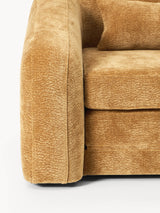 Fara Yataklı İkili Koltuk Hardal Dokuma Kadife