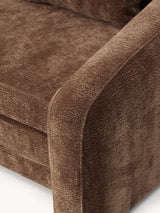 Fara Yataklı İkili Koltuk Kahve Dokuma Kadife