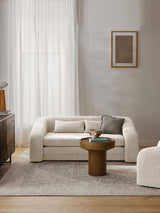 Fara Yataklı İkili Koltuk Kırık Beyaz Teddy