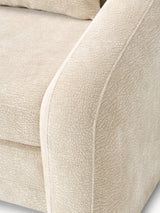 Fara Yataklı İkili Koltuk Krem Dokuma Kadife