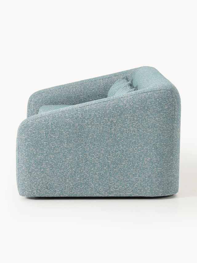 Fara Yataklı İkili Koltuk Mavi Benekli Bukle