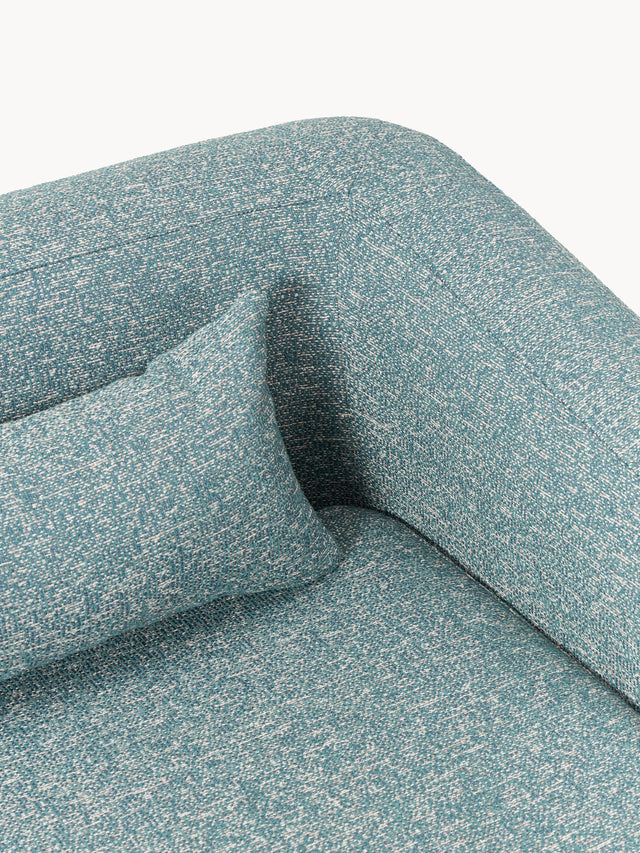 Fara Yataklı İkili Koltuk Mavi Benekli Bukle