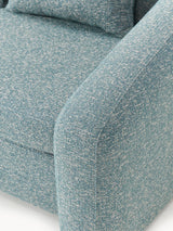 Fara Yataklı İkili Koltuk Mavi Benekli Bukle