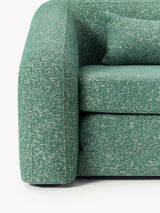 Fara Yataklı İkili Koltuk Petrol Yeşili Benekli Bukle