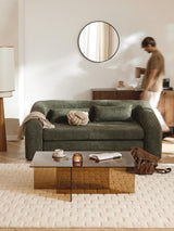 Fara Yataklı İkili Koltuk Yeşil Teddy