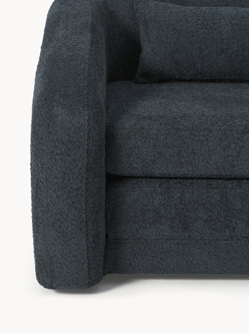 Fara Yataklı Tekli Koltuk Antrasit Teddy