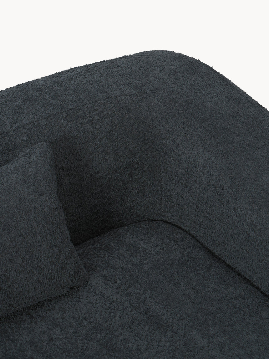 Fara Yataklı Üçlü Koltuk Antrasit Teddy