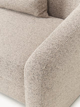 Fara Yataklı Üçlü Koltuk Bej Benekli Bukle