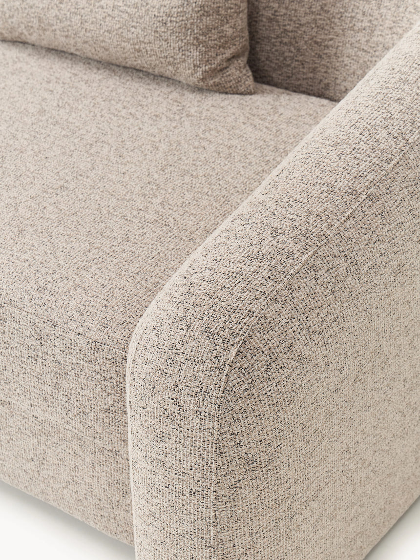 Fara Yataklı Üçlü Koltuk Bej Benekli Bukle