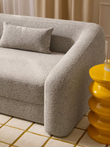 Fara Yataklı Üçlü Koltuk Bej Benekli Bukle