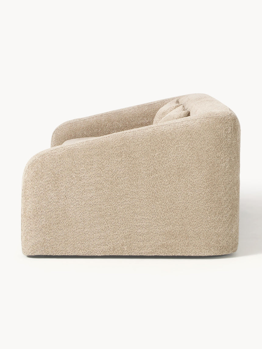 Fara Yataklı Üçlü Koltuk Bej Teddy