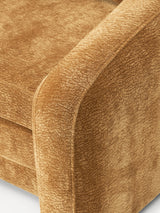 Fara Yataklı Üçlü Koltuk Hardal Dokuma Kadife