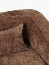 Fara Yataklı Üçlü Koltuk Kahve Dokuma Kadife