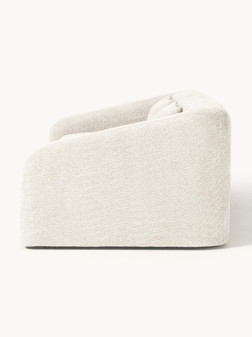 Fara Yataklı Üçlü Koltuk Kırık Beyaz Teddy