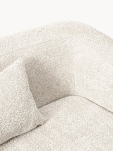 Fara Yataklı Üçlü Koltuk Kırık Beyaz Teddy