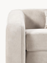 Fara Yataklı Üçlü Koltuk Krem