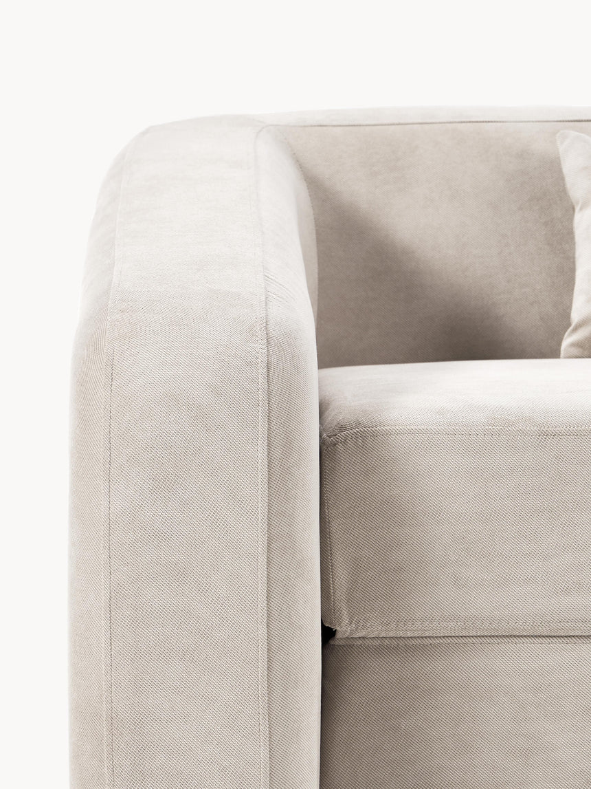 Fara Yataklı Üçlü Koltuk Krem