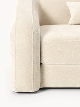 Fara Yataklı Üçlü Koltuk Krem Dokuma Kadife