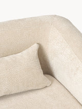 Fara Yataklı Üçlü Koltuk Krem Dokuma Kadife