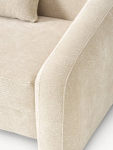 Fara Yataklı Üçlü Koltuk Krem Dokuma Kadife