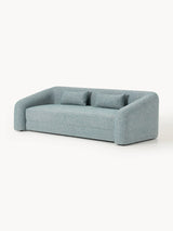 Fara Yataklı Üçlü Koltuk Mavi Benekli Bukle