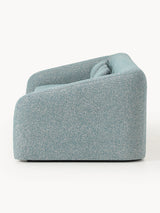 Fara Yataklı Üçlü Koltuk Mavi Benekli Bukle