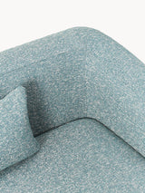 Fara Yataklı Üçlü Koltuk Mavi Benekli Bukle