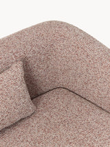 Fara Yataklı Üçlü Koltuk Pas Kırmızısı Benekli Bukle