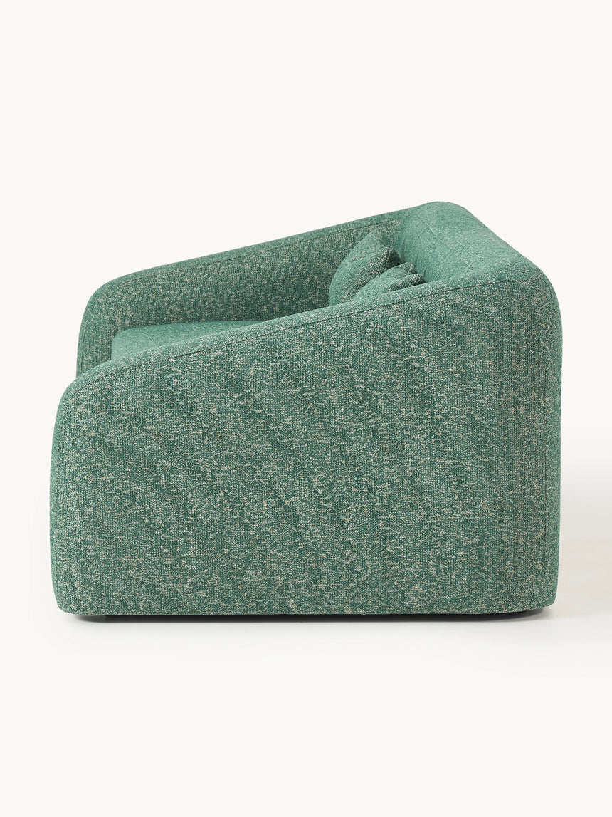 Fara Yataklı Üçlü Koltuk Petrol Yeşili Benekli Bukle