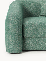 Fara Yataklı Üçlü Koltuk Petrol Yeşili Benekli Bukle