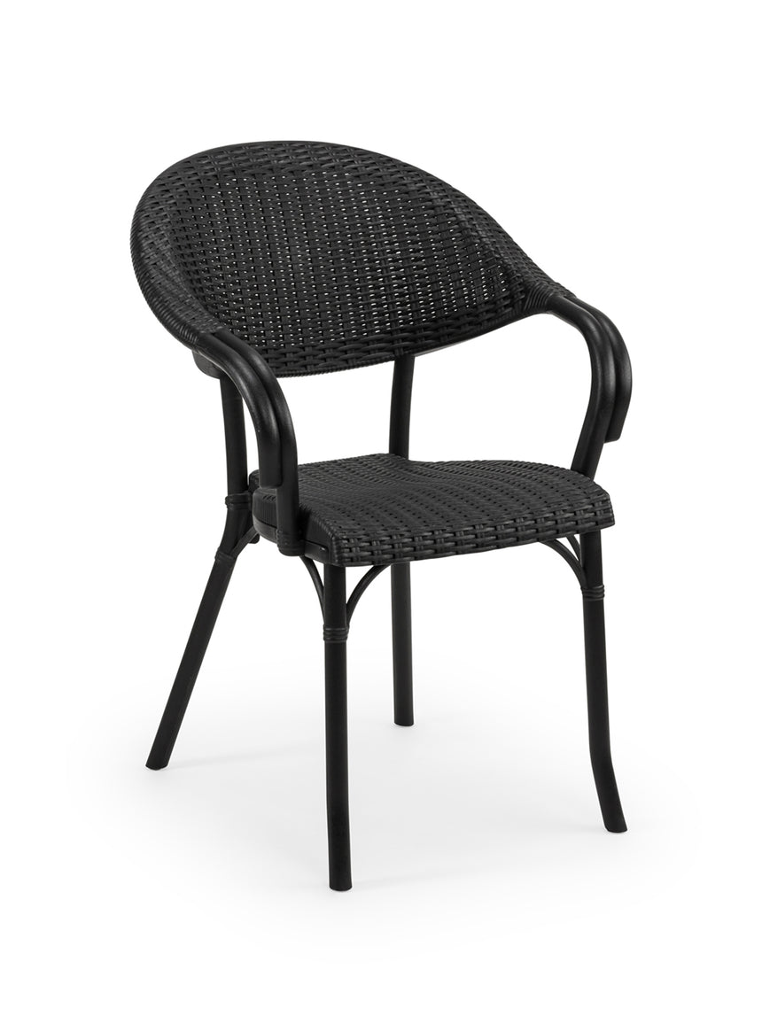 Flash R Polipropilen Sandalye Siyah