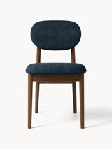 Flavius Ahşap Sandalye Gri Mavi Koyu Meşe