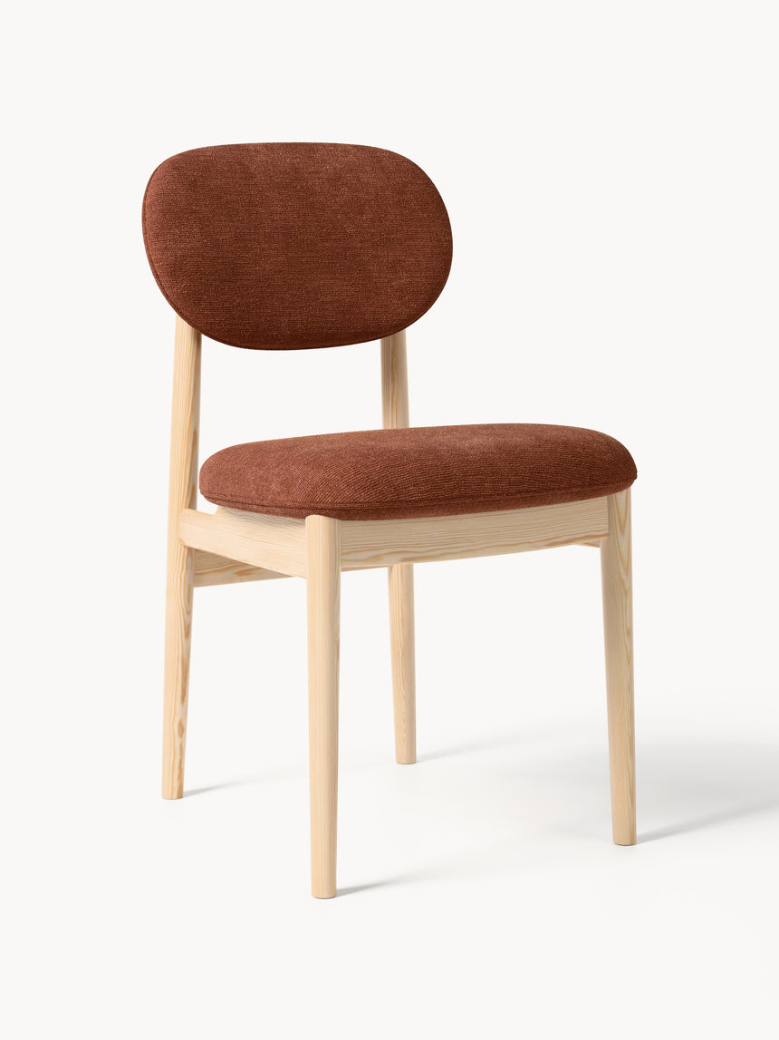 Flavius Ahşap Sandalye Koyu Kahverengi Açık Meşe