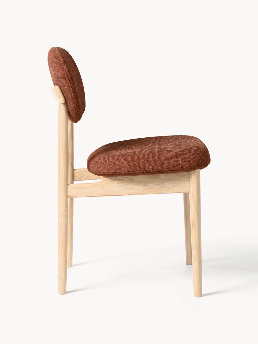 Flavius Ahşap Sandalye Koyu Kahverengi Açık Meşe