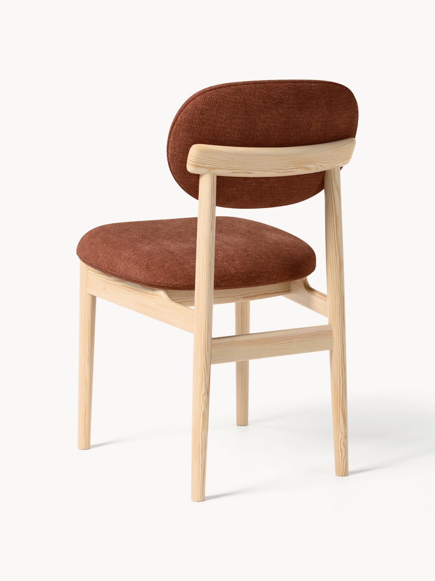 Flavius Ahşap Sandalye Koyu Kahverengi Açık Meşe