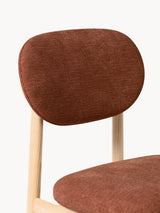 Flavius Ahşap Sandalye Koyu Kahverengi Açık Meşe