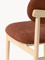 Flavius Ahşap Sandalye Koyu Kahverengi Açık Meşe