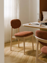 Flavius Ahşap Sandalye Koyu Kahverengi Açık Meşe