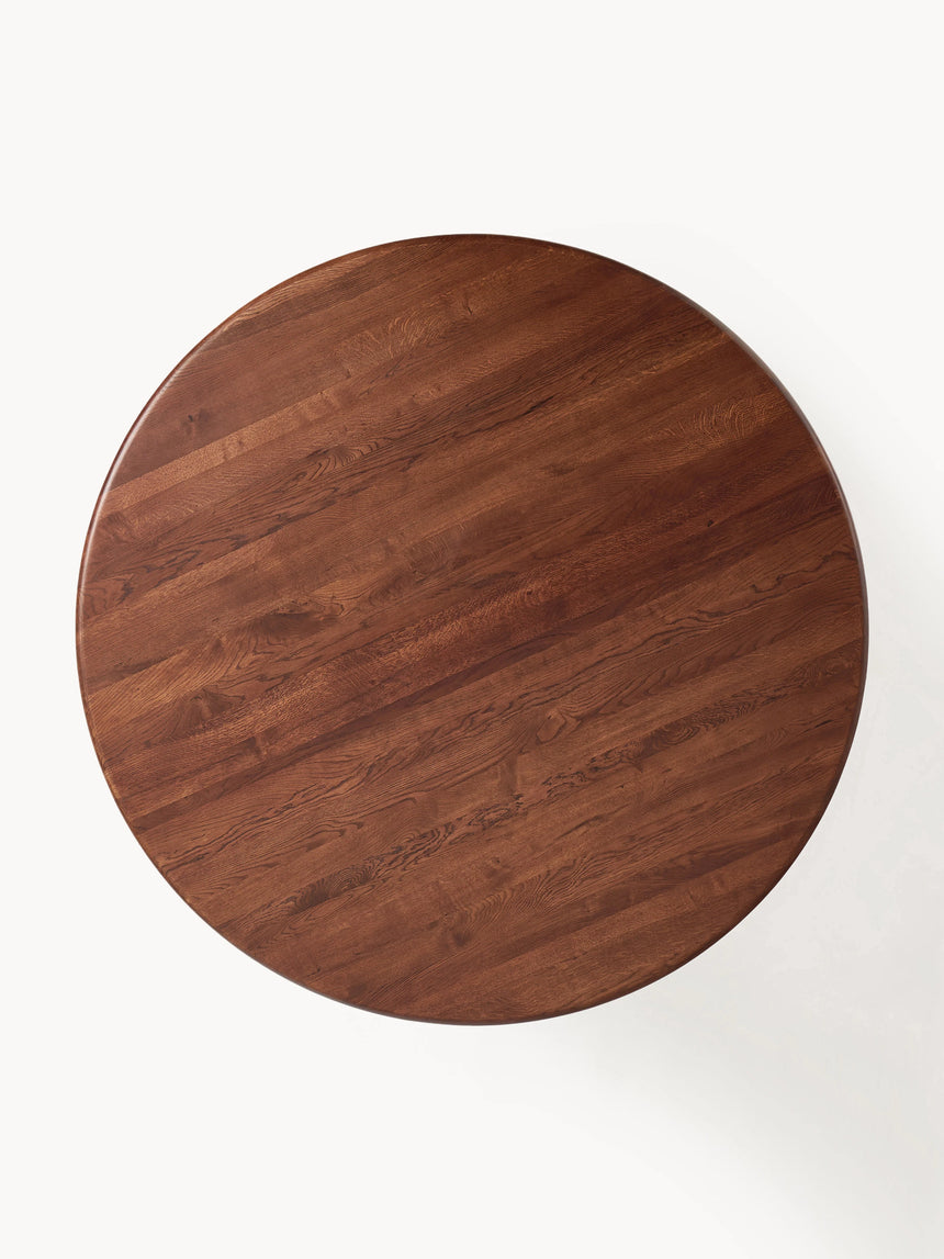 Fold Yuvarlak Ahşap Yemek Masası Ceviz