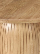 Fold Yuvarlak Ahşap Yemek Masası Meşe