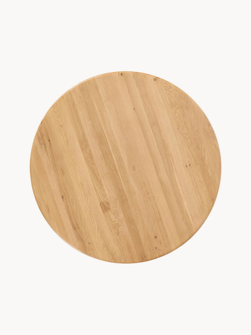 Fold Yuvarlak Ahşap Yemek Masası Meşe