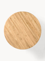 Fold Yuvarlak Ahşap Yemek Masası Meşe